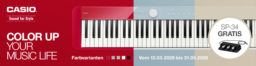 Casio PX-S1100 in unterschiedlichen Farben mit kostenloser Fußeinheit